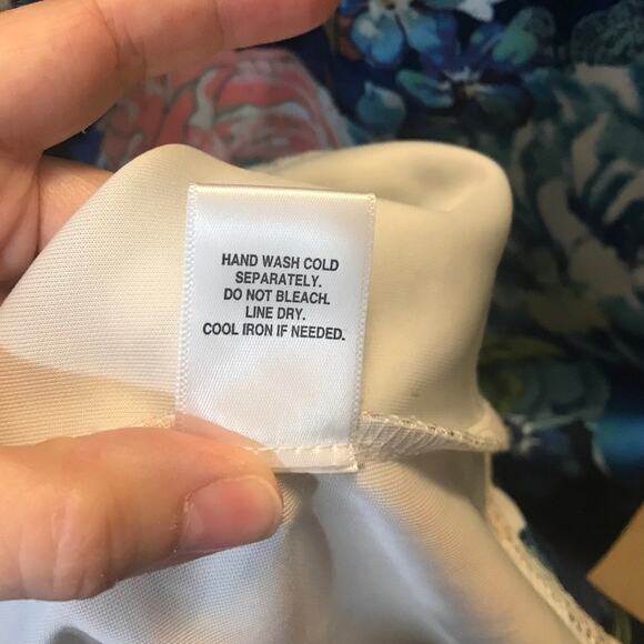 Roz & Ail Floral Round Neck 3/4 Sleeve Shift Dress 24W - Picture 5 of 6